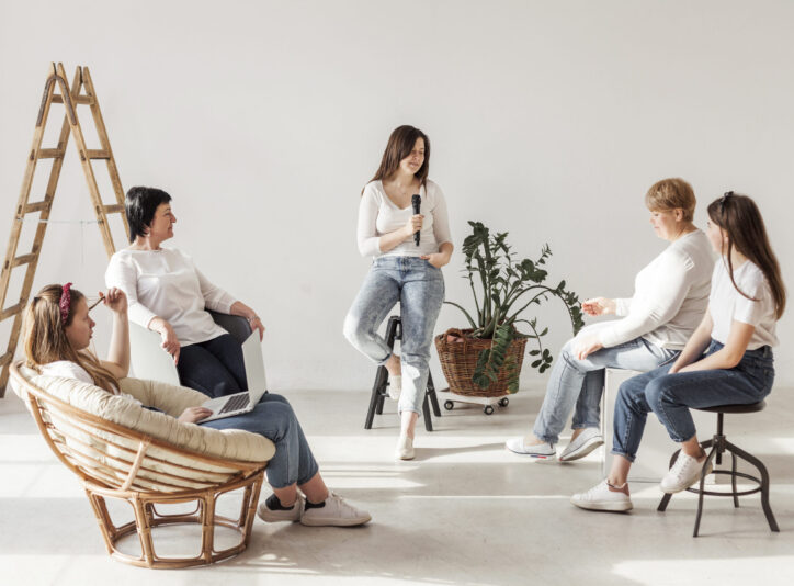 women-community-lifestyle-gathering-microphone